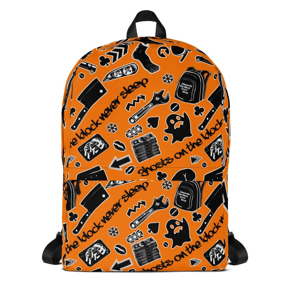 A8M - Ghosts On The Block Never Sleep Bookbag (Black October) product image (7)