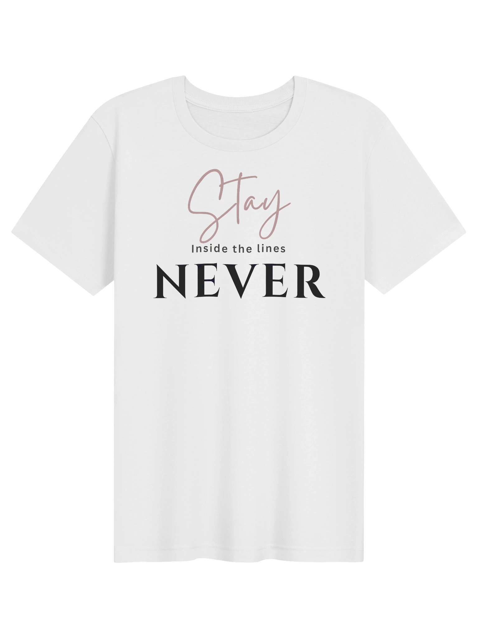 Stay Inside the Lines Never Tee| Gothic Tattoo-Style By Inkthorn Studio product image (2)