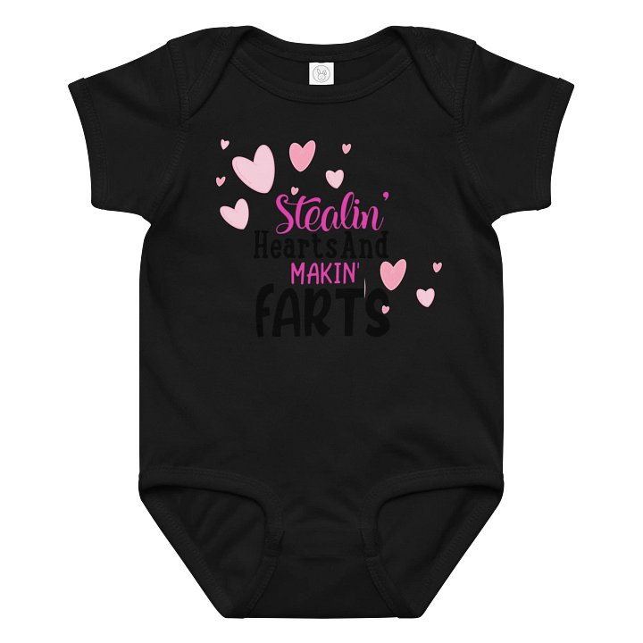 Stealin' Hearts Baby Bodysuit product image (1)