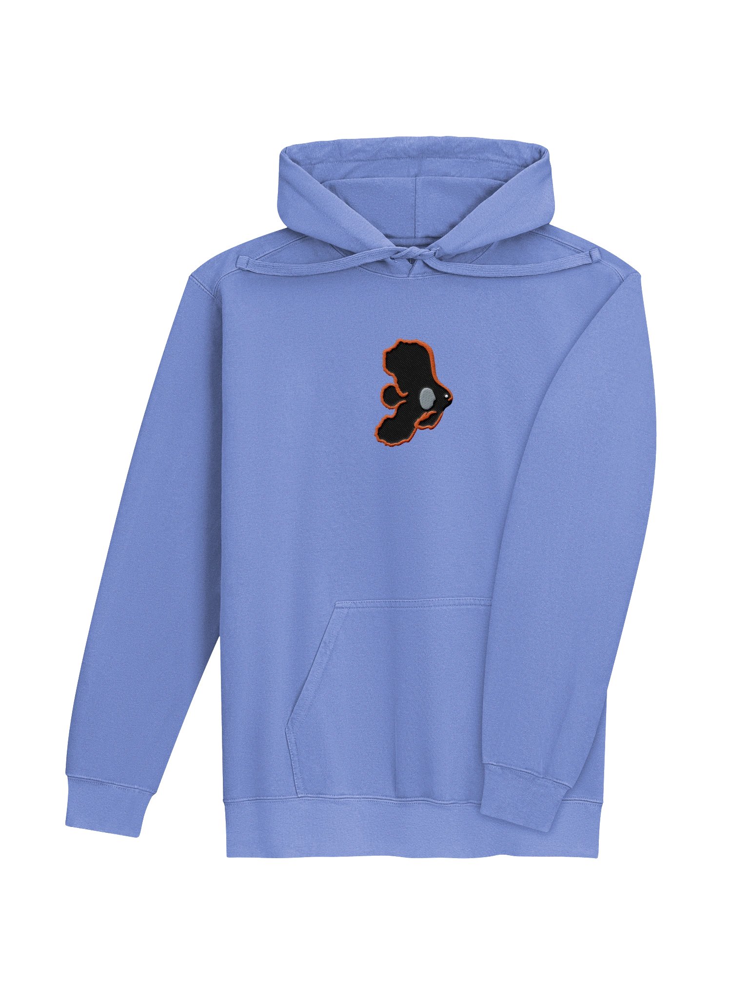 Juvenile Black Batfish Embroidered Hoodie | Platax pinnatus Aquarium Fish Hoodie | Saltwater Reef Apparel product image (16)