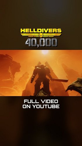 If you haven't already, check out the full video for Helldivers 40,000 on YouTube! Link in bio!

Helldiver @fionadorn 
Space ...