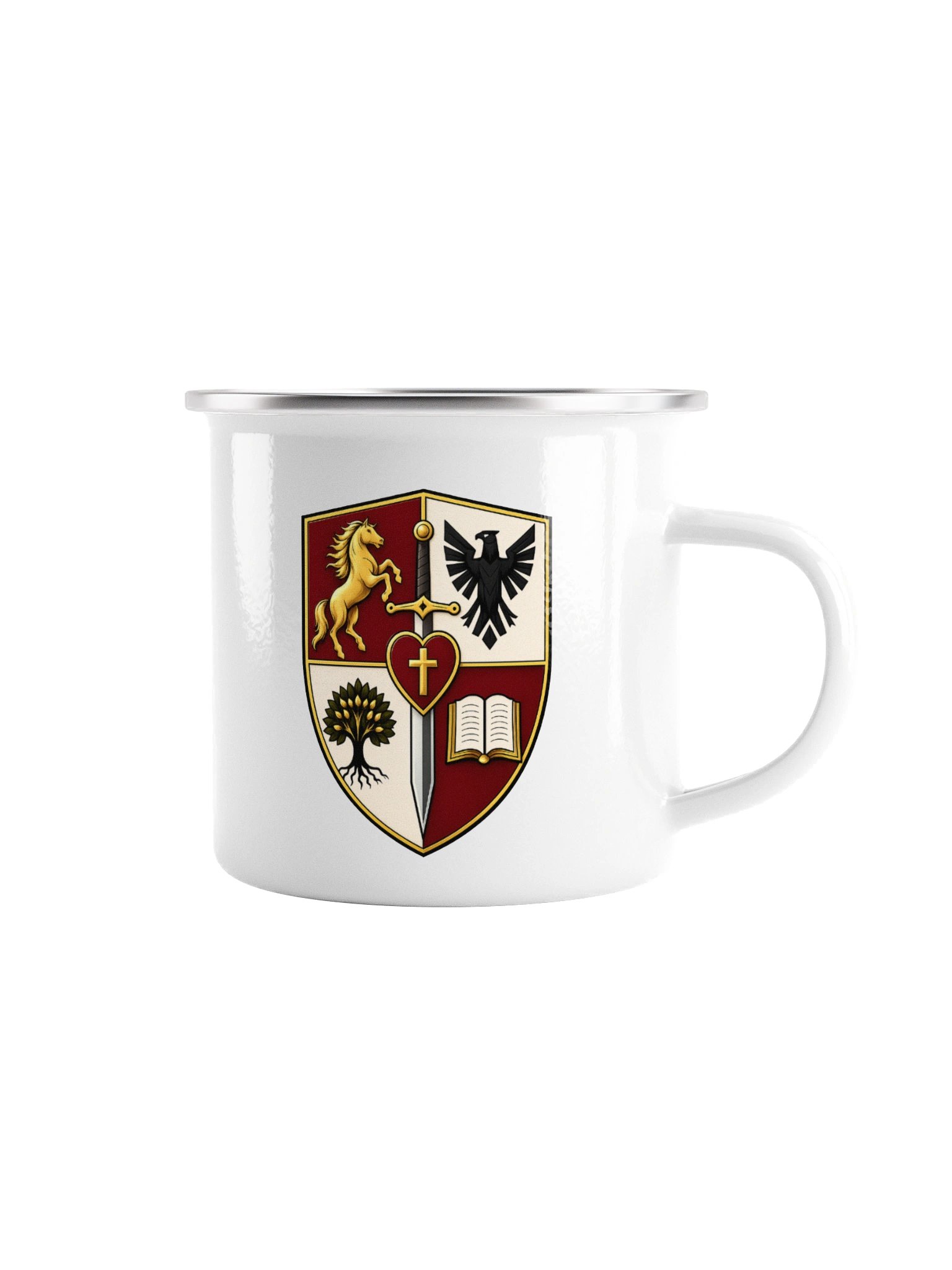 Heraldic Crest Enamel Mug product image (1)
