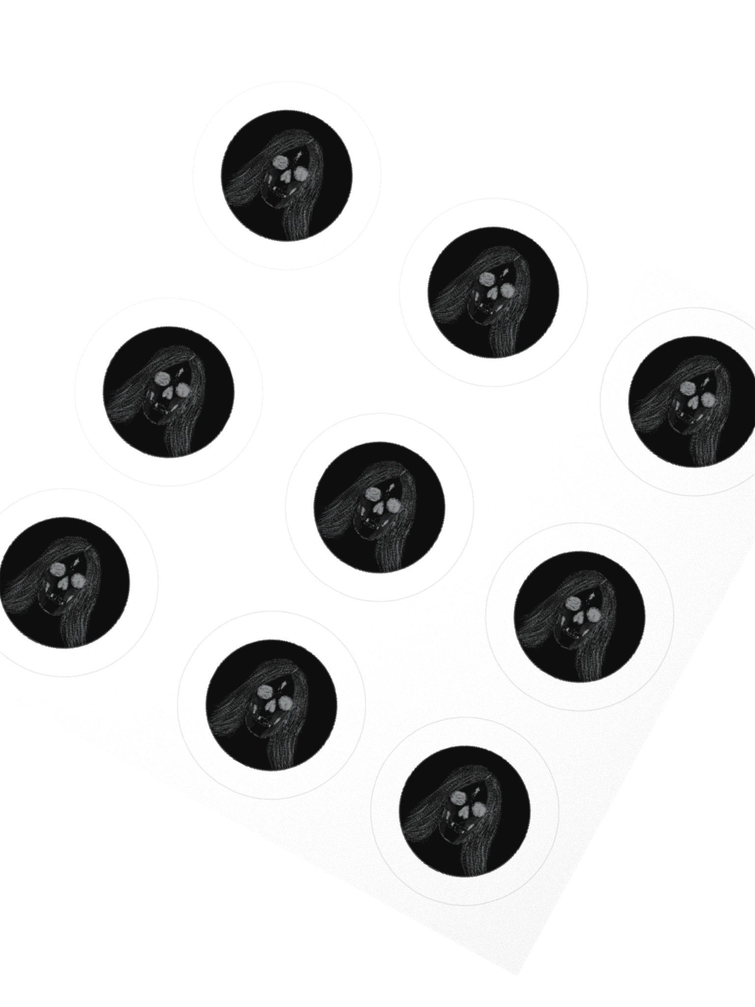 Skull Kiss-Cut Sticker Sheet product image (4)