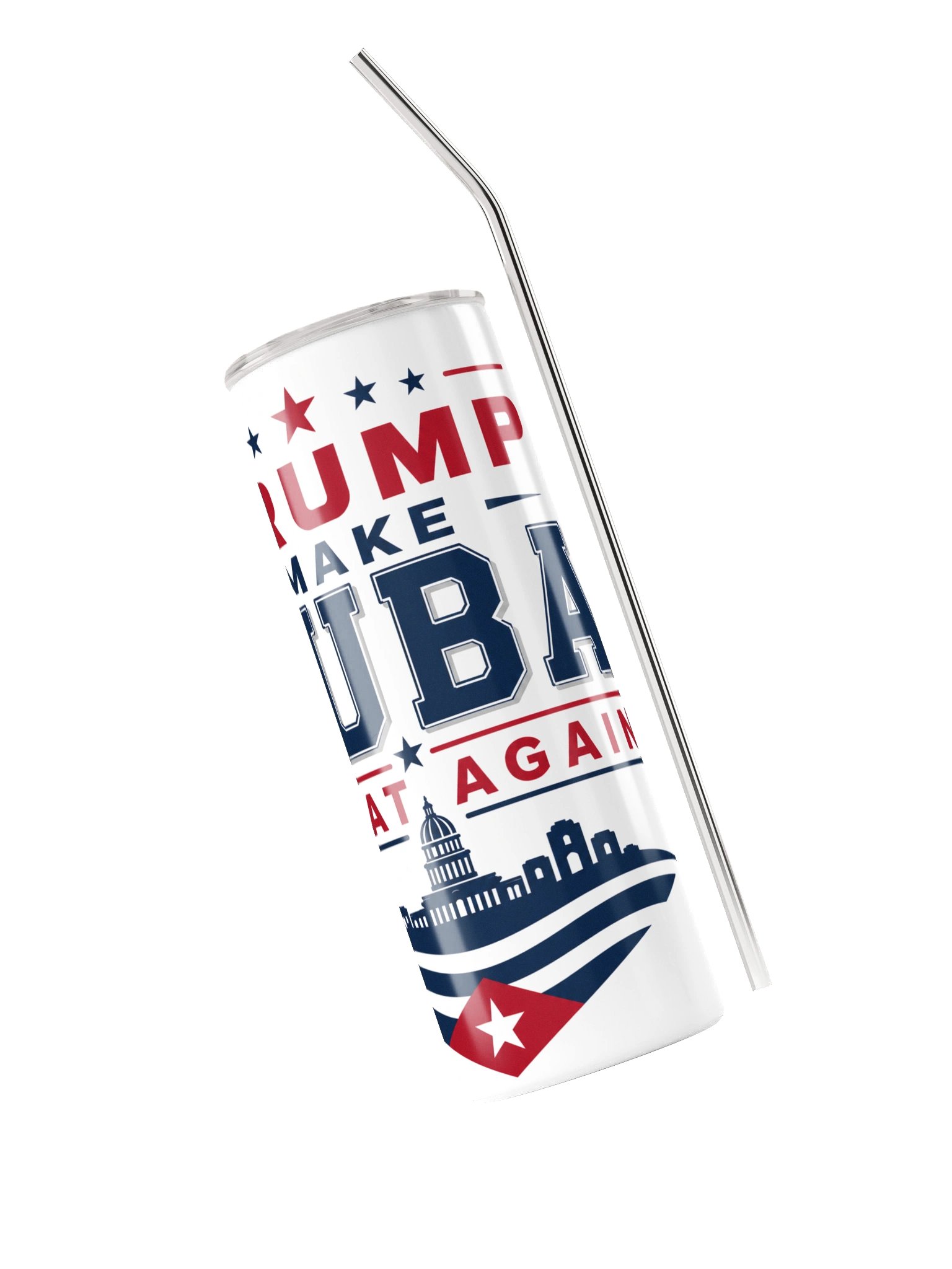 Trump Make Cuba Great Again - Termo Blanco de Acero Inoxidable 20oz product image (3)