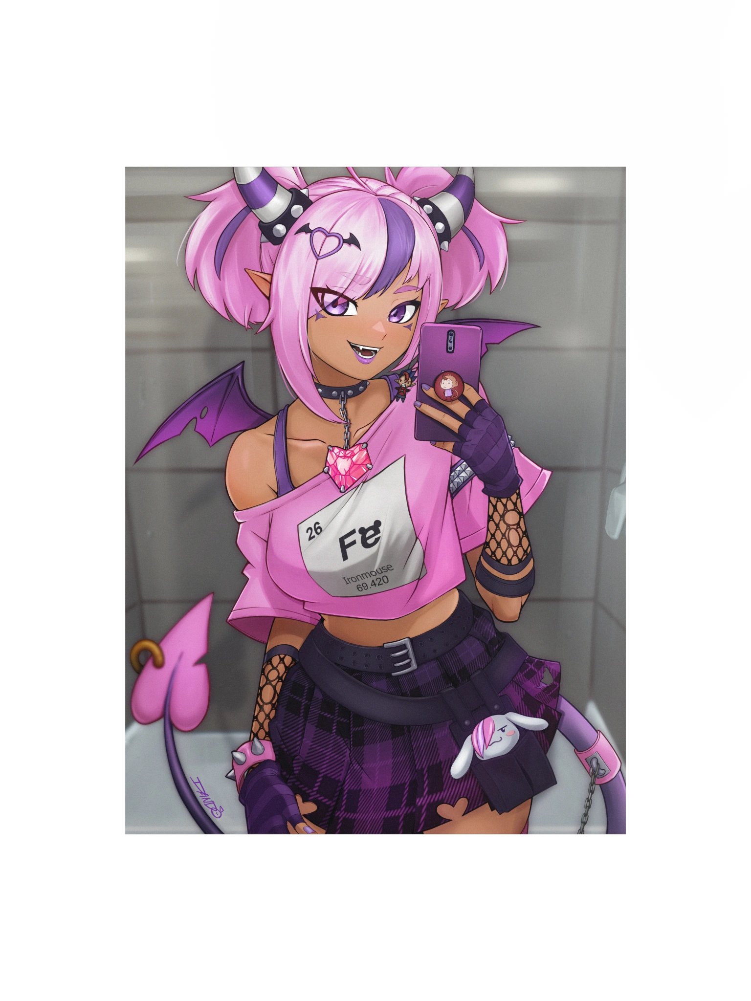Ironmouse Punk Print product image (1)
