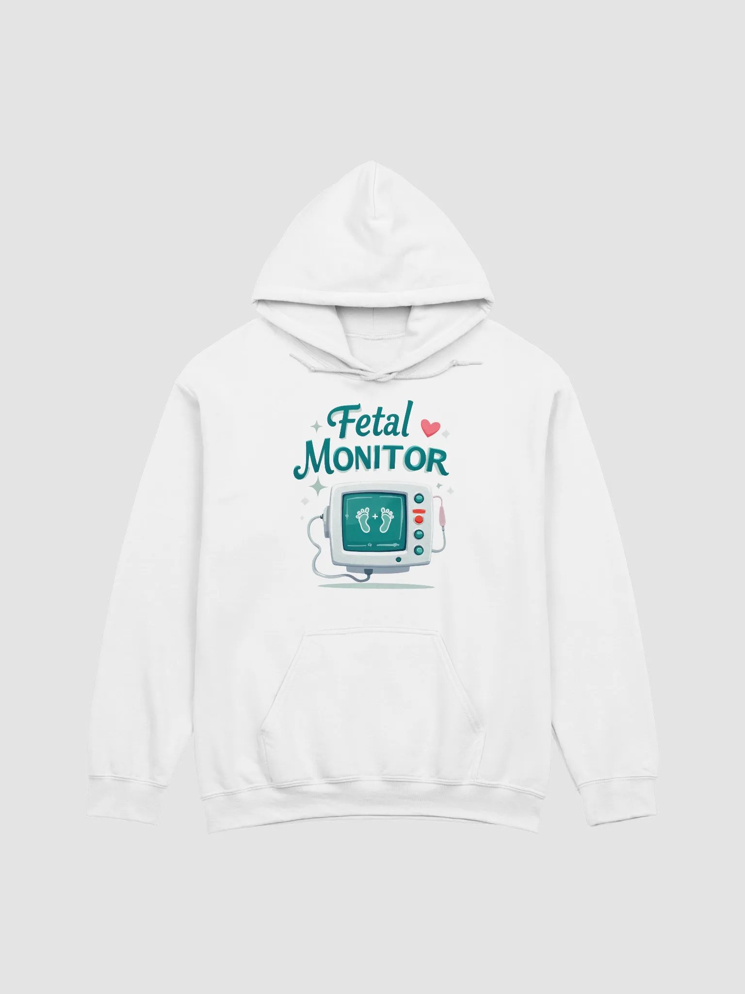 Heartbeat Monitor Baby Footprints Hoodie product image (1)
