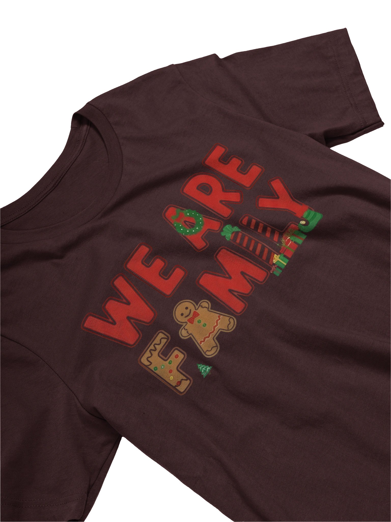 We Are Family Christmas T-Shirt – Gingerbread Holiday Family Shirt, Matching Xmas Tee, Funny Festive Graphic Shirt product image (3)