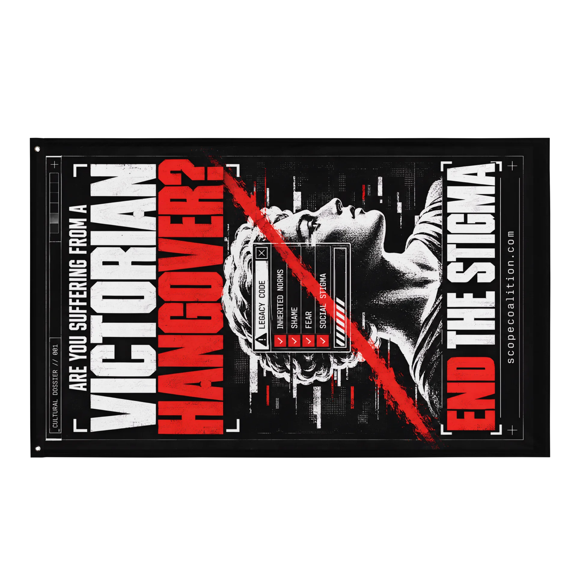 Victorian Hangover: End the Stigma" Civic Action Flag & Banner product image (4)