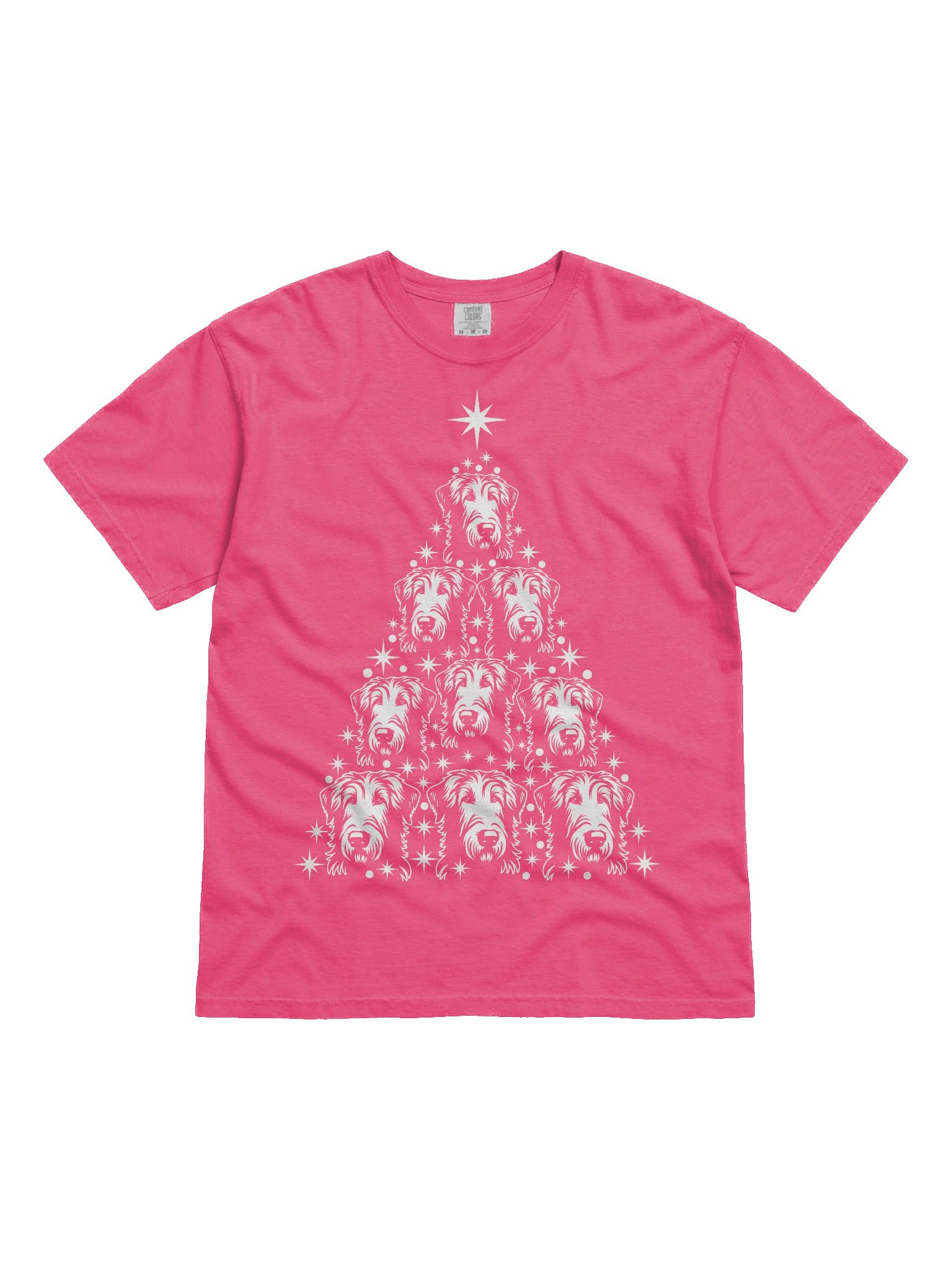 Irish Wolfhound Christmas Tree T-Shirt product image (2)