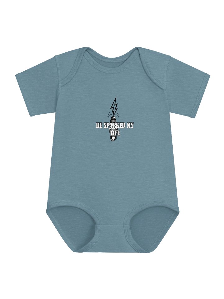He Sparked My Life Baby Bodysuit product image (1)
