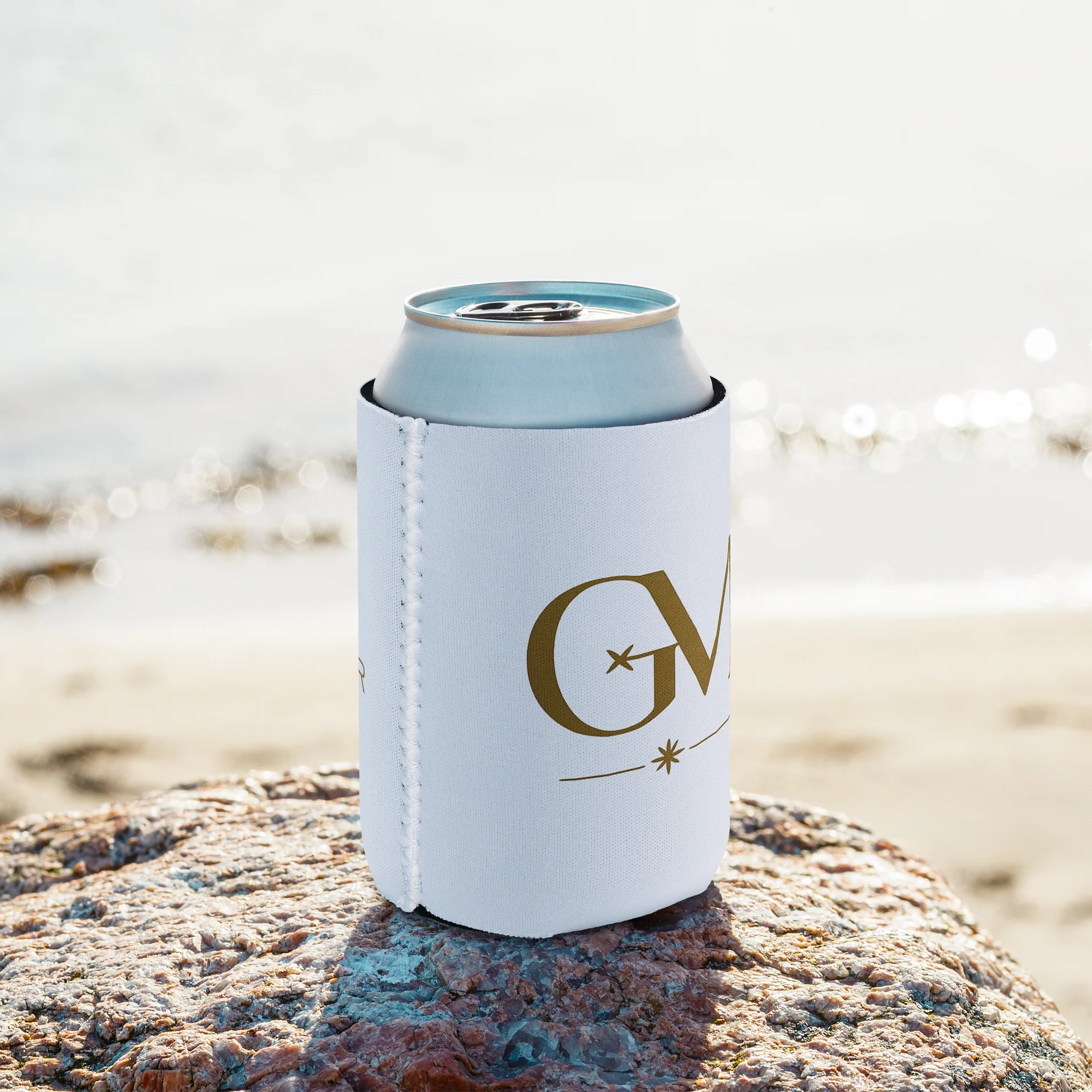 White GM Logo Coozie product image (9)