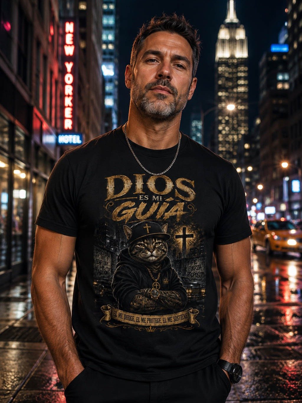 DIOS ES MI GUÍA – Camiseta Streetwear de Fe y Fortaleza product image (2)