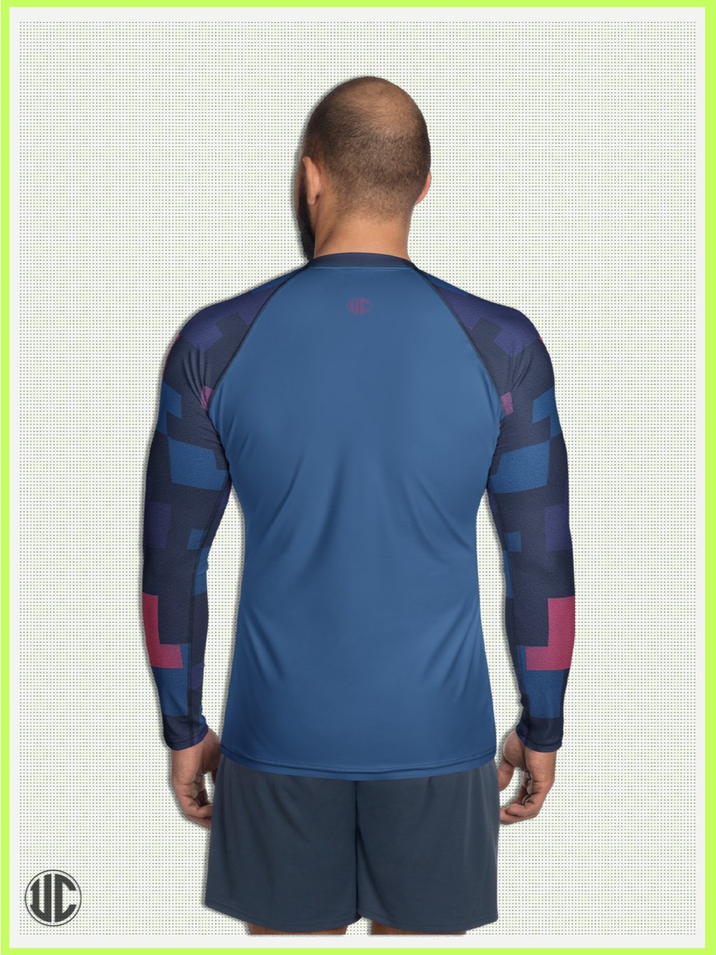 Jin’s Urban Digital Camo – Men’s Rash Guard product image (2)