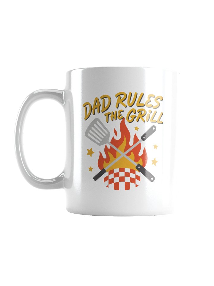 Dad Rules the Grill Coffee Mug product image (1)