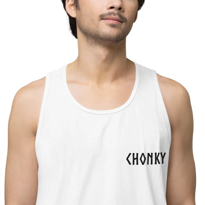 CHONKY - Tank Top Men Black Embroidery product image (2)