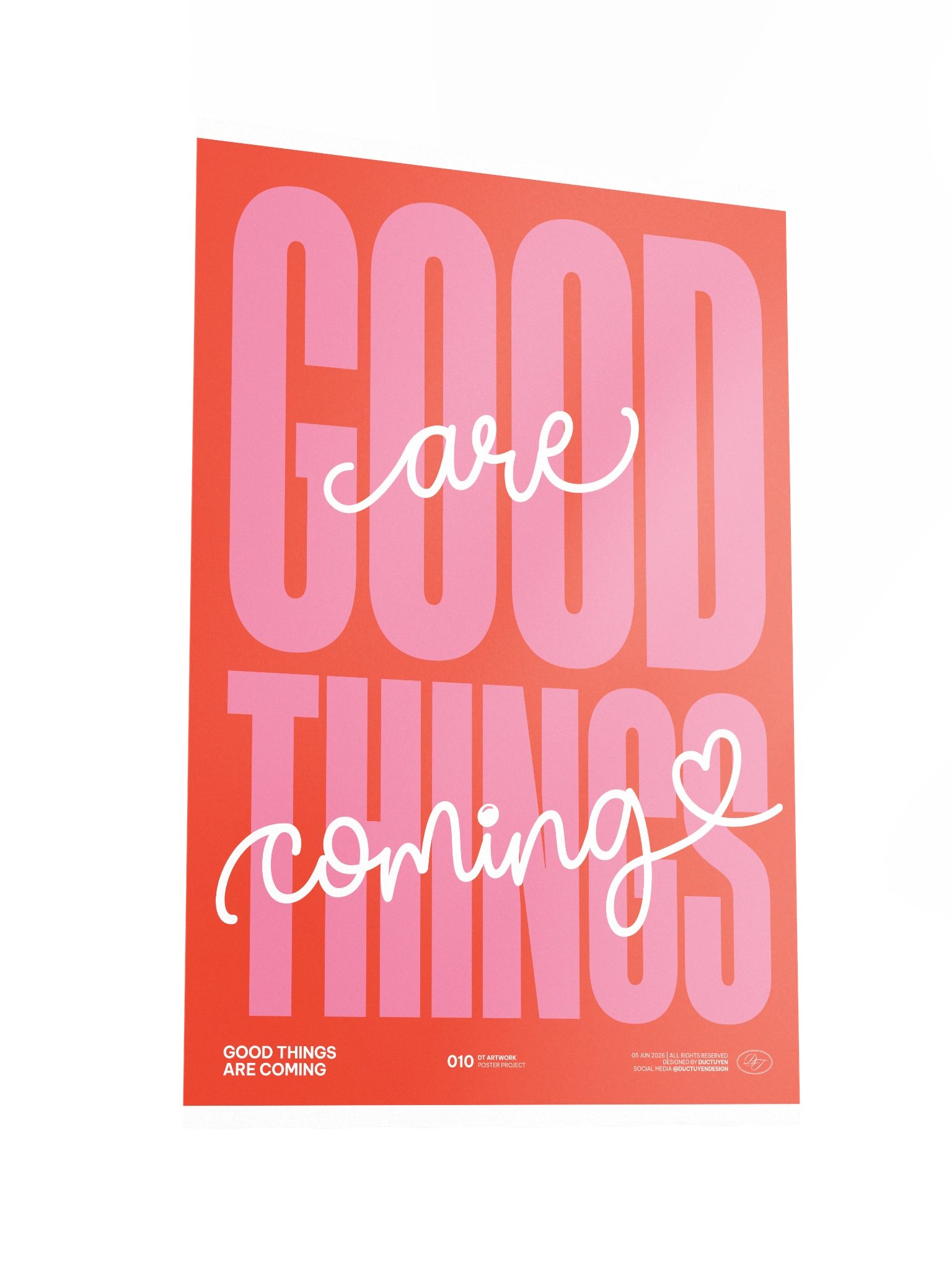 "GOOD THINGS ARE COMING" Print Poster (Unframe) product image (5)