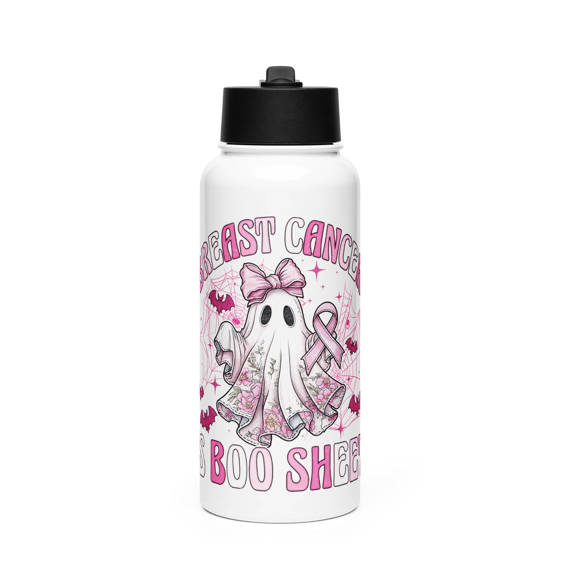 Breast Cancer Is Boo Sheet Sports Bottle product image (1)
