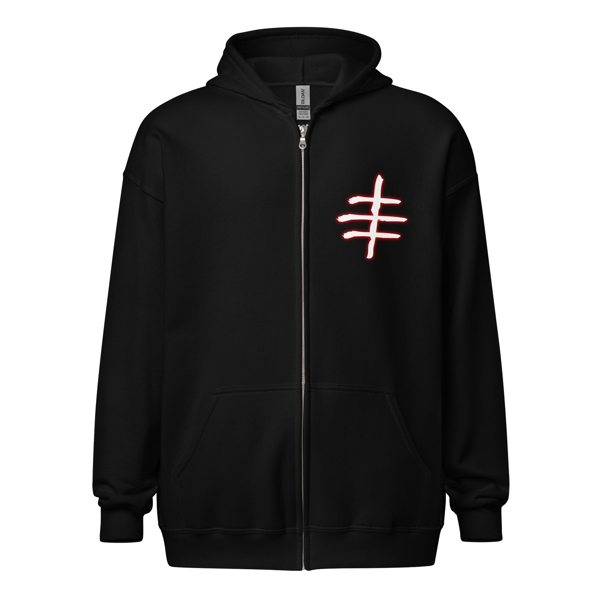 Flock of Kirai Zip Hoodie (White Logo) product image (1)