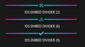 Cyan Rainbow Embed Divider Bars product image (2)