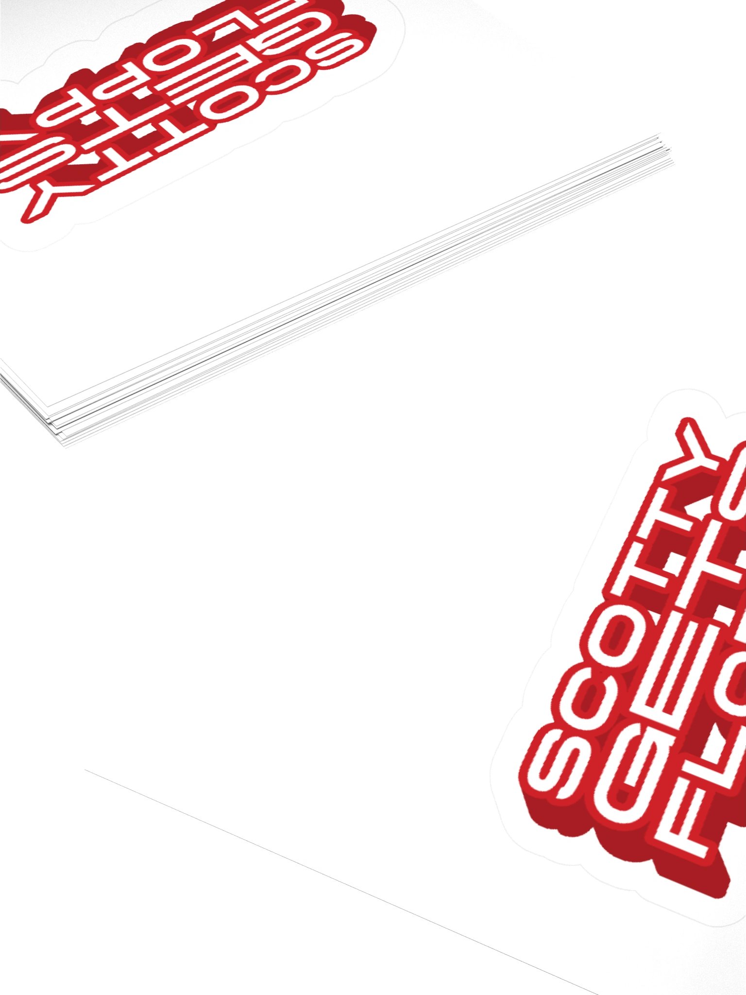 Red Popout Sticker product image (4)