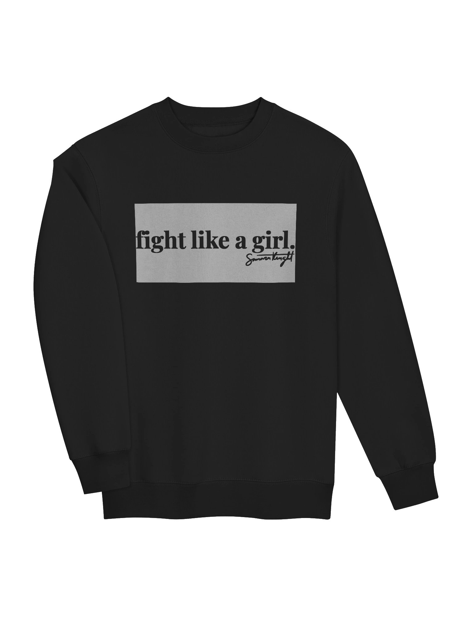 Fight like a girl block sweatshirt product image (3)