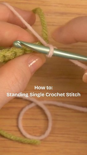 Quick tutorial! I like using standing stitches to join new pieces of yarn to new rows, or onto amigurumi to add on pieces lik...