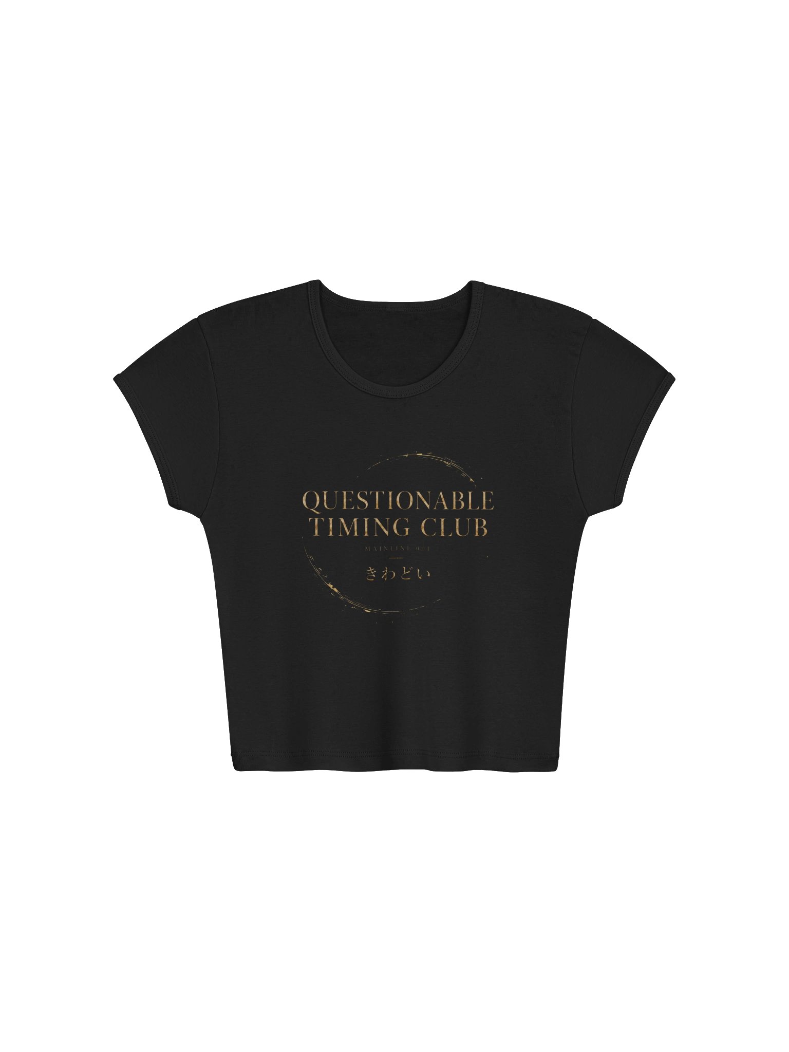 QTC Mainline 001 — Break / Remain | Baby Crop Tee product image (1)