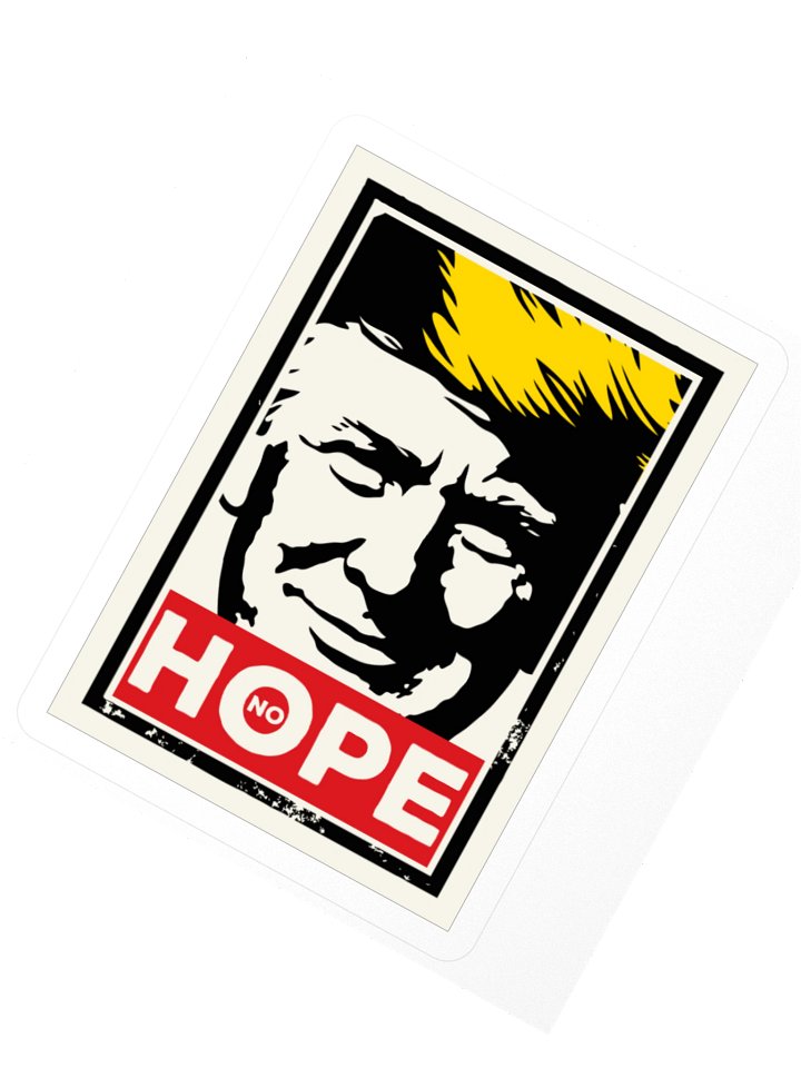 Anti Trump NO HOPE Sticker product image (2)