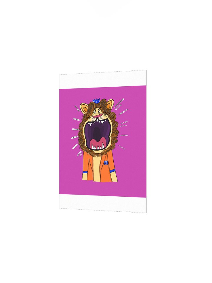 "Stop lion around and get to work" Print product image (13)