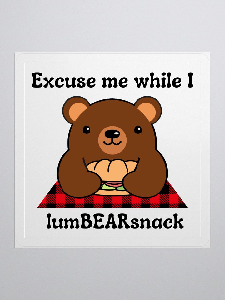 LumBEARsnack Sticker product image (2)