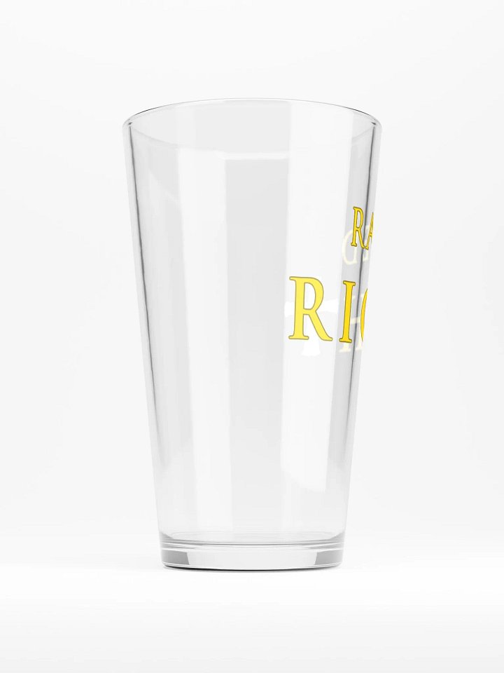 Raised Right Cross Pint Glass product image (2)