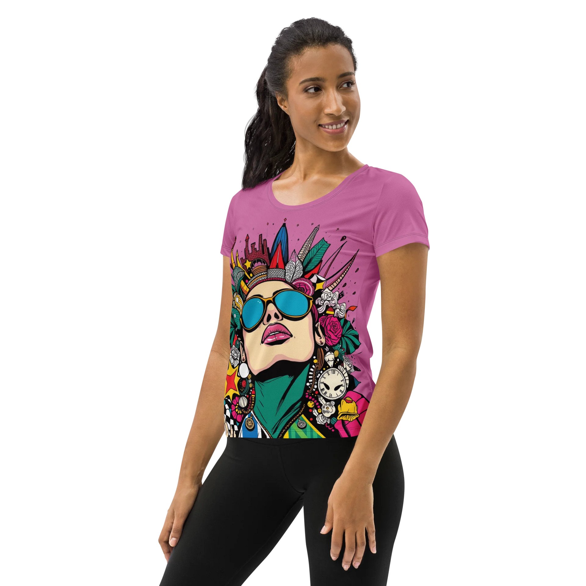 Pink Power Women's Athletic Tee product image (3)