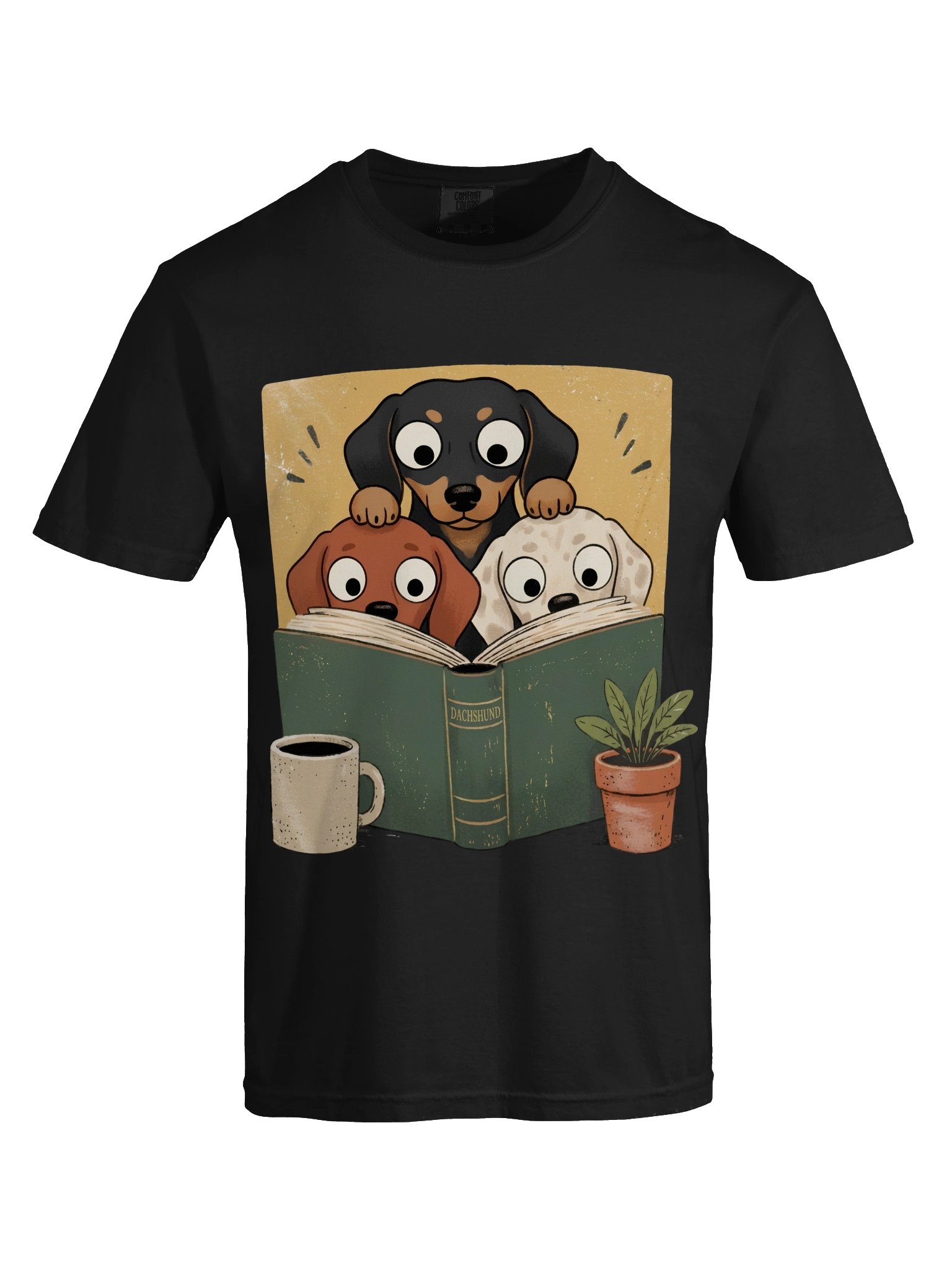 Cozy Reading Dachshunds Tee product image (5)