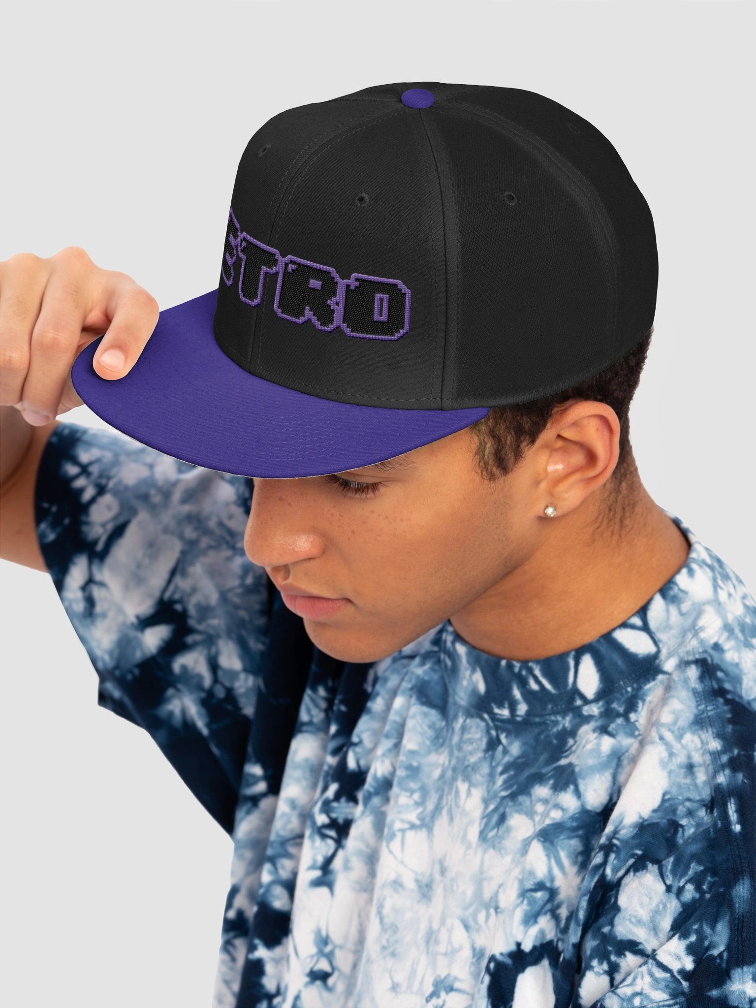 Pixel "Retro Purple" Snapback product image (7)