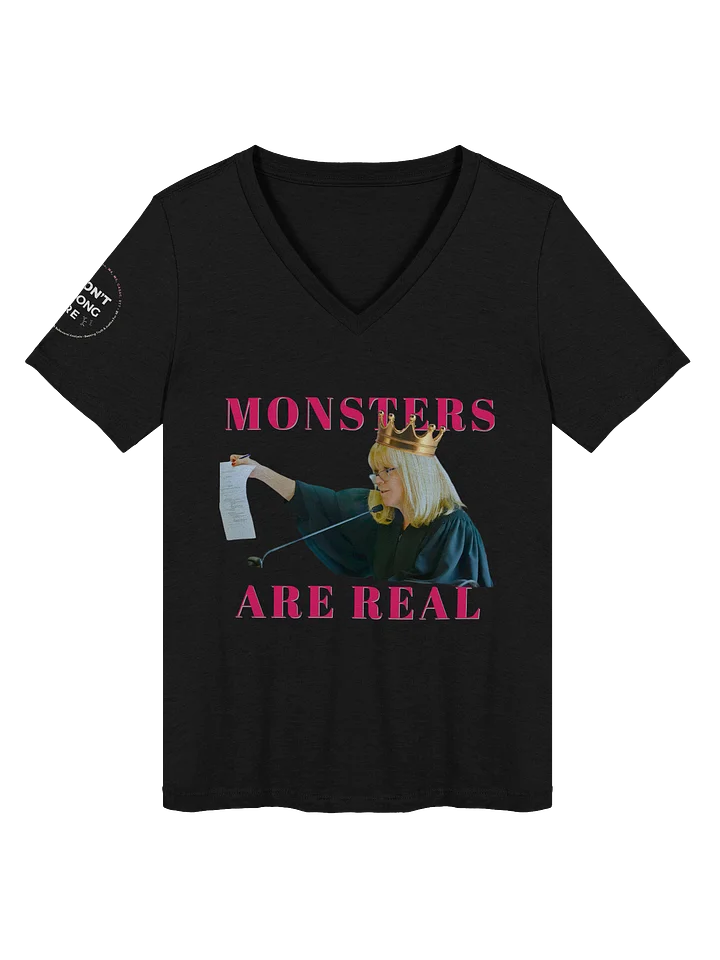 Monster's Are Real - Judge Cannone Women's V-Neck T-Shirt product image (1)