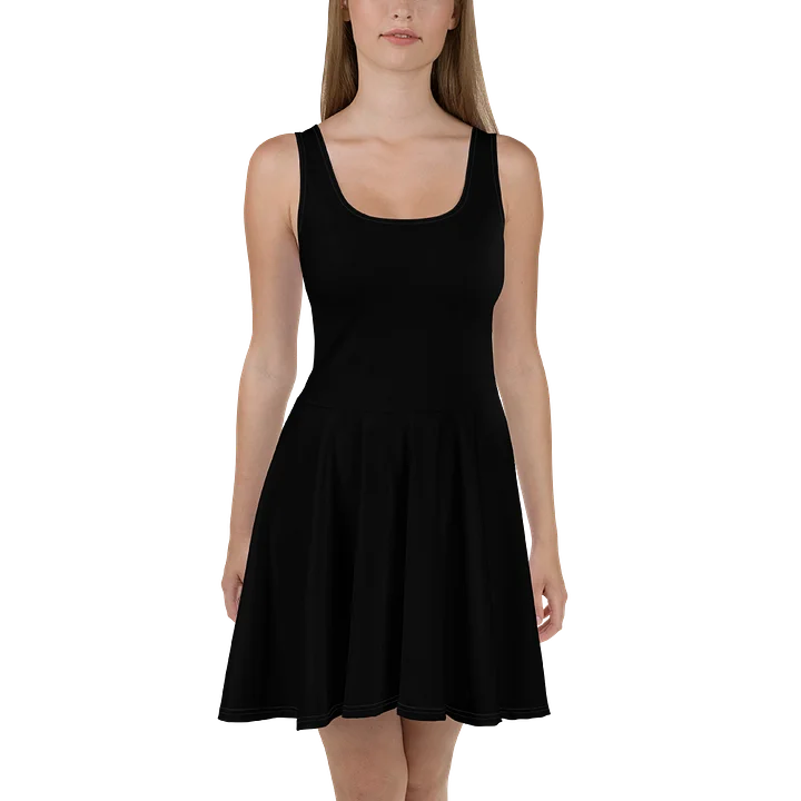 Minimalist Black Skater Dress product image (2)