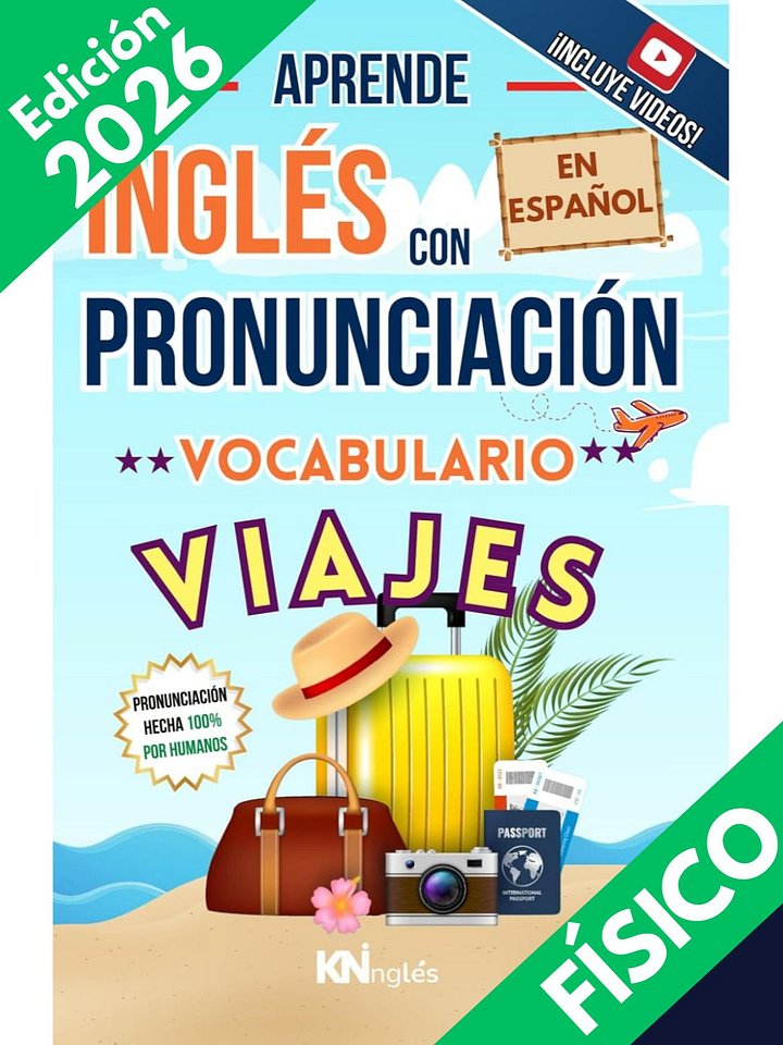 Viajes y turismo / libro para aprender inglés con pronunicación / Vocabulario al ir de vacaciones product image (1)