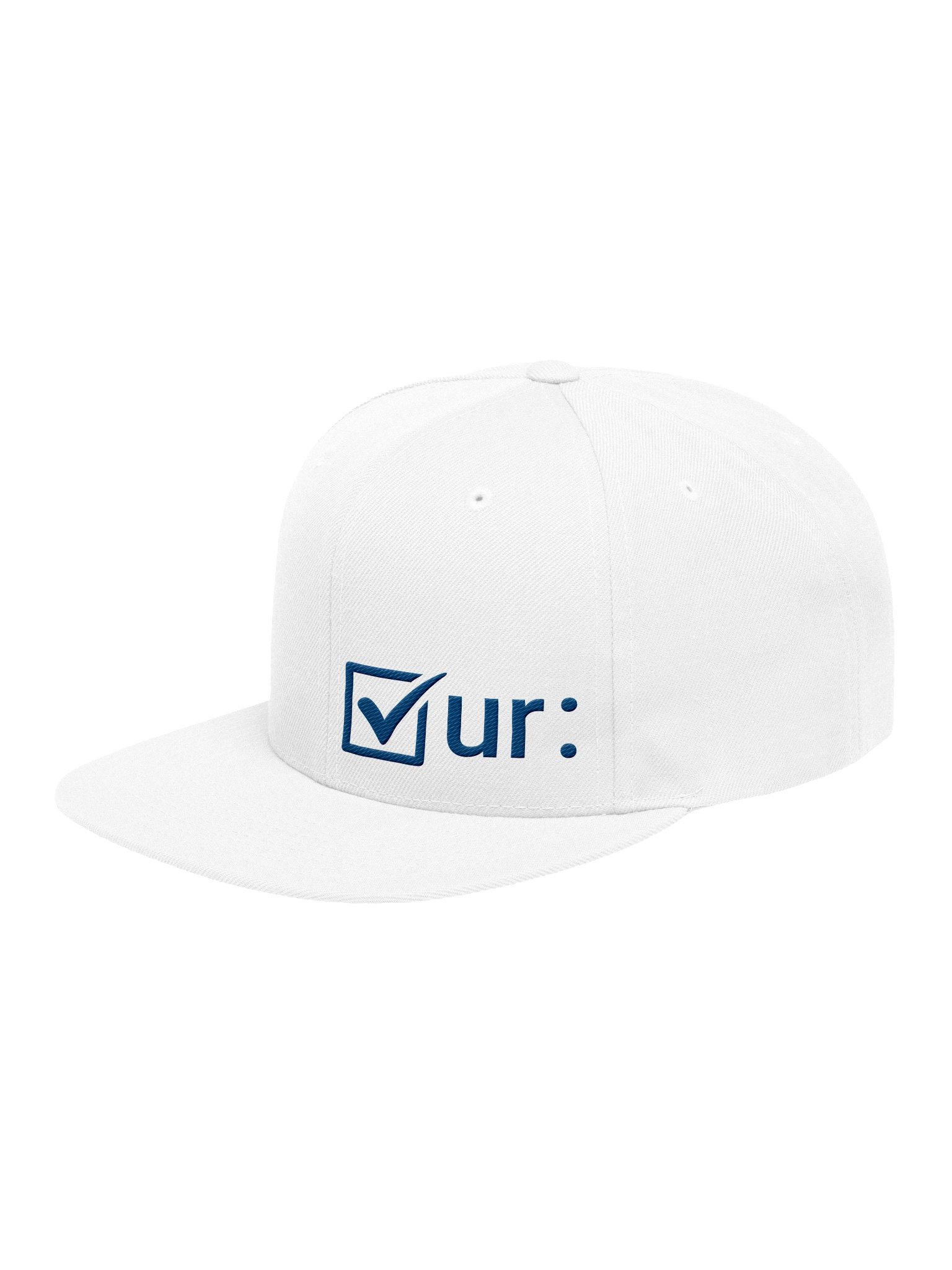 Check Your Colon Flatbill Hat - Royal on White | Colon Cancer Awareness (0B) product image (3)