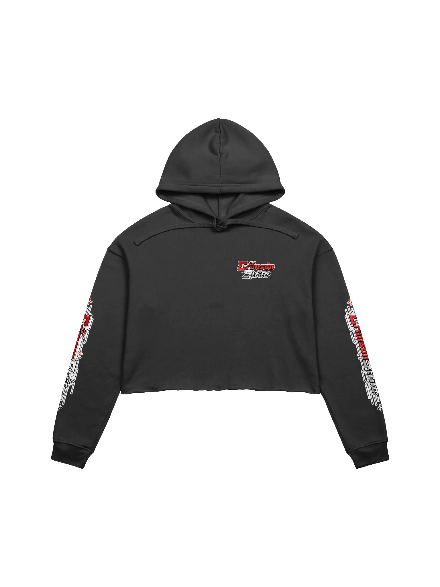 CrimsonStrife Circuit Crop Hoodie product image (1)