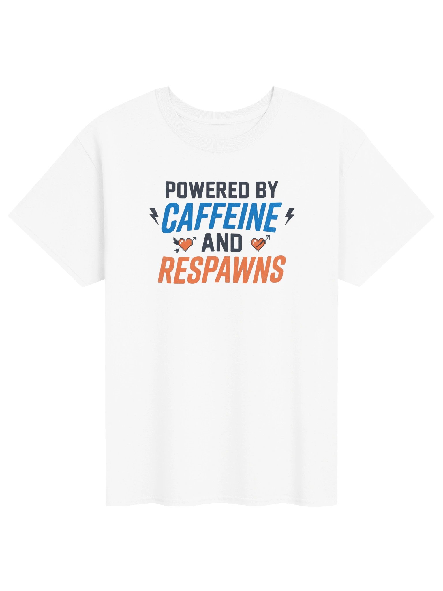 Powered By Caffeine And Respawns Gamer Tee product image (2)