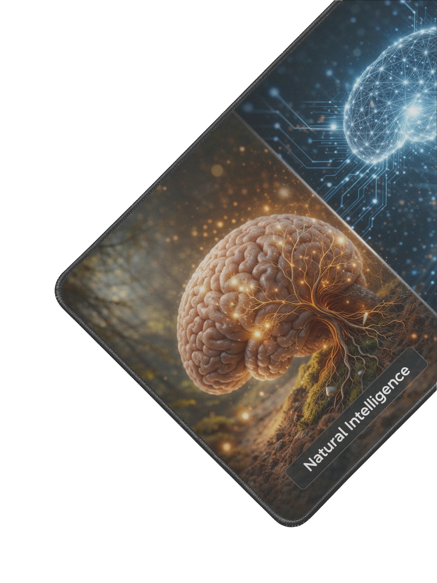 Natural & Artificial Intelligence Desk Mat – Where Mind Meets Machine product image (2)