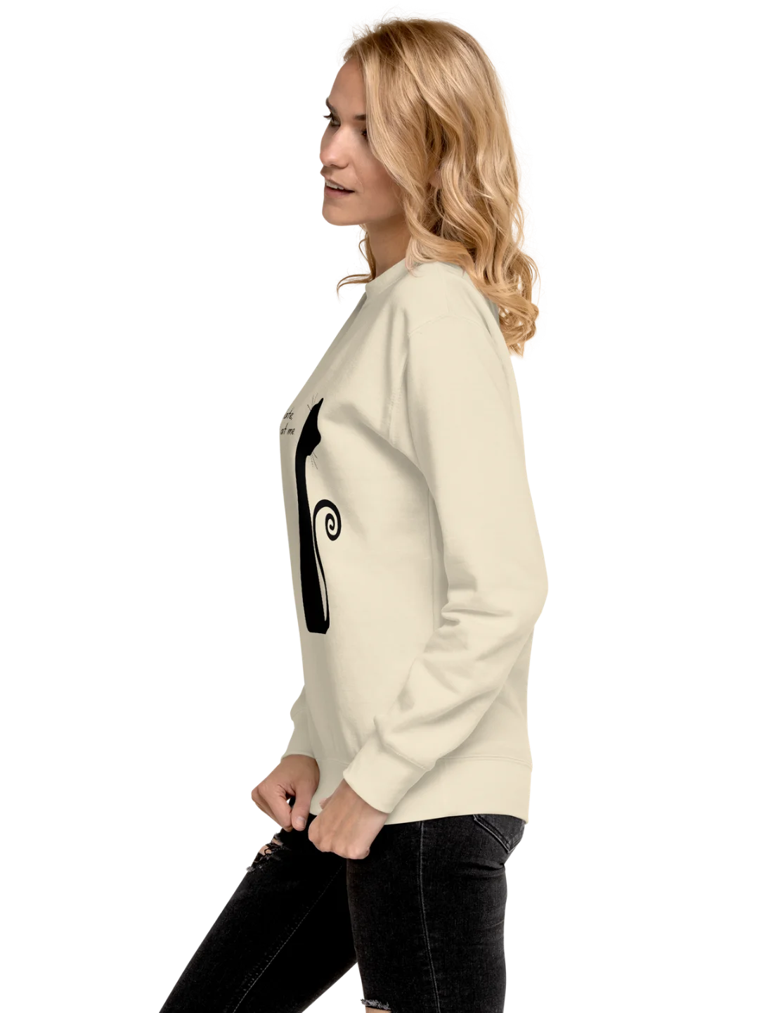 CAT YELLED AT ME — Midnight Cat Sweatshirt product image (8)