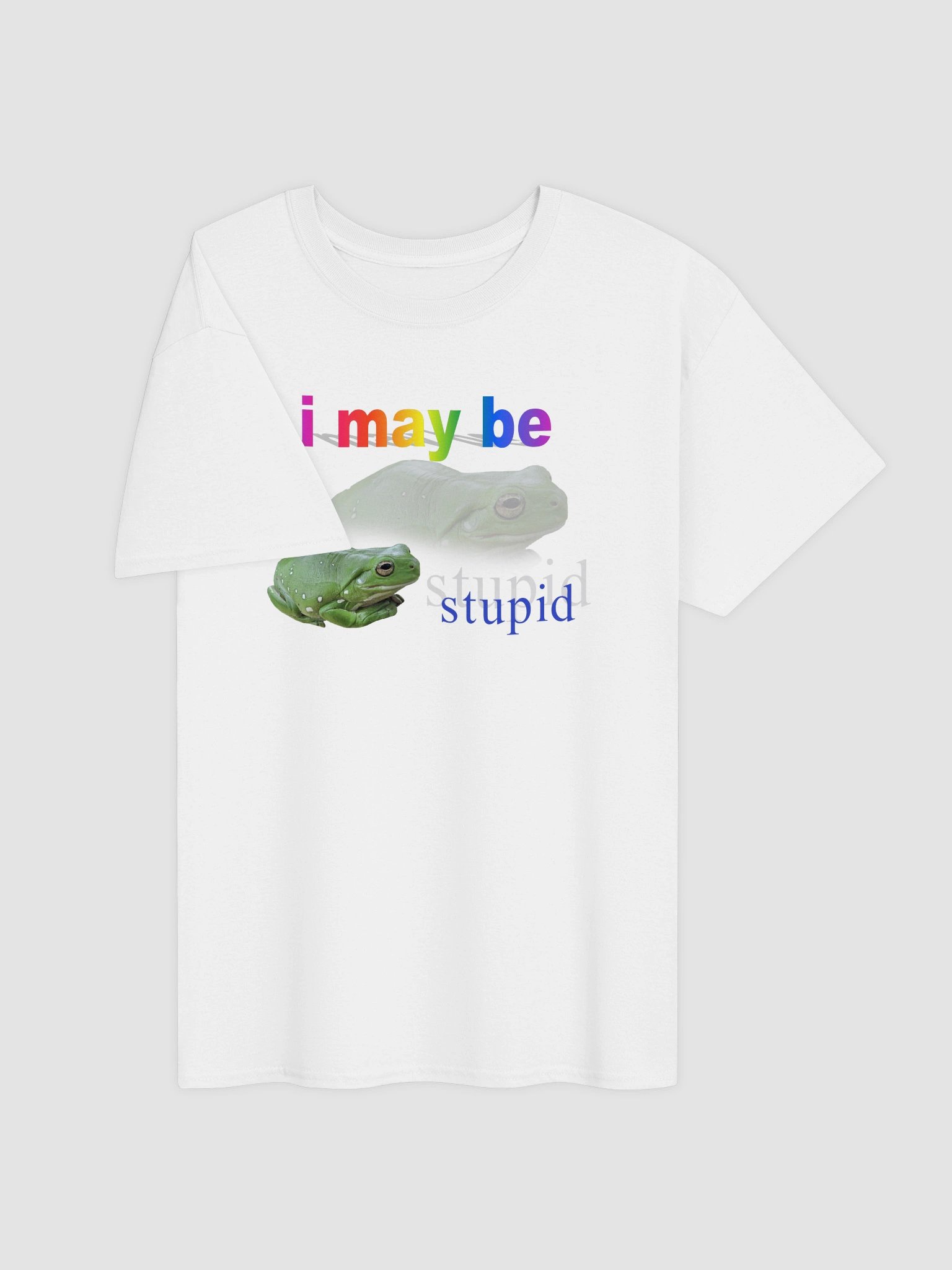 I may be stupid frog T-shirt product image (26)