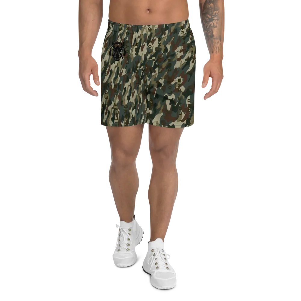 I Love DNB Camo Athletic Shorts product image (4)
