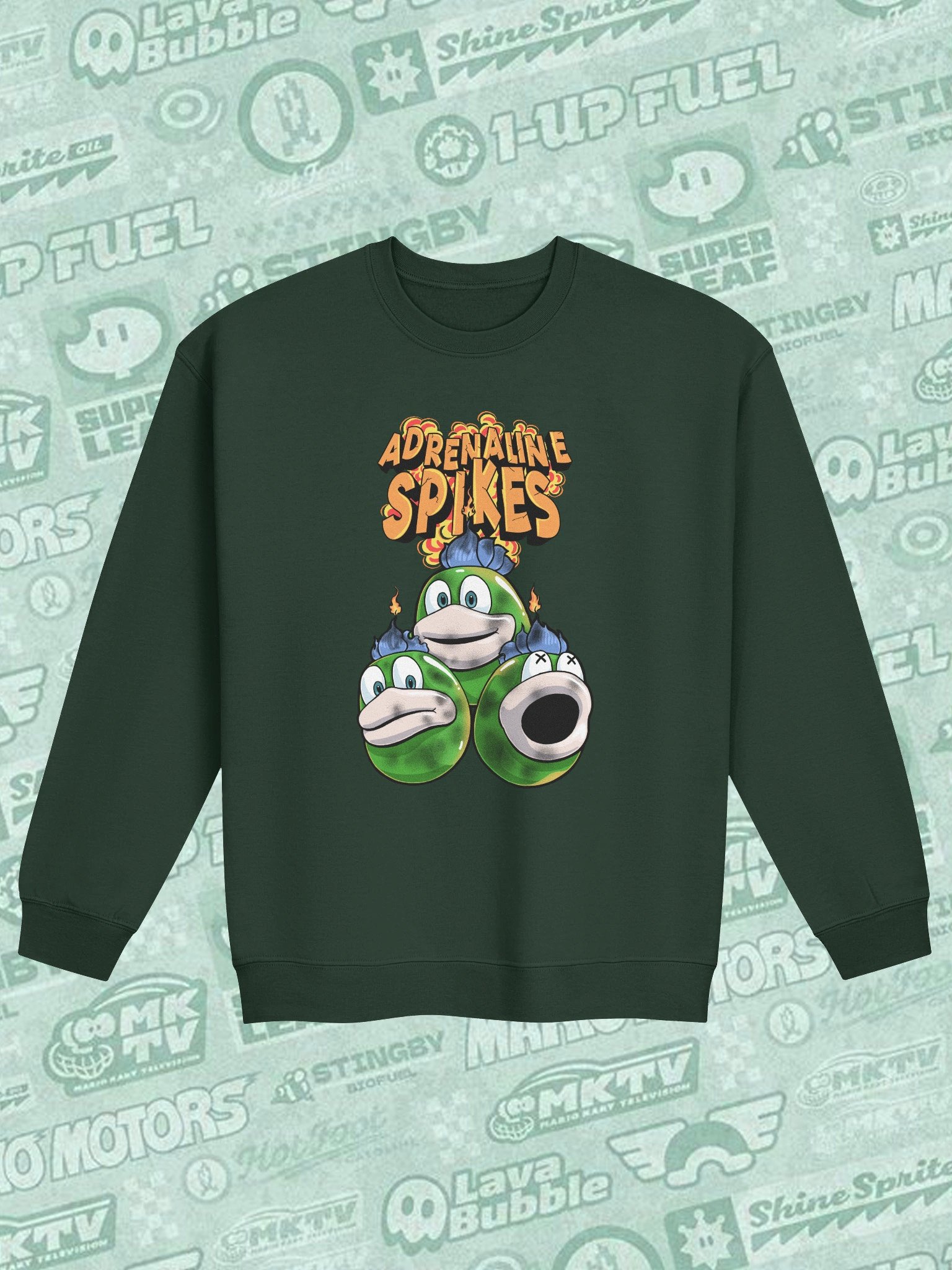Adrenaline Spikes Crewneck (4 Colors) product image (1)