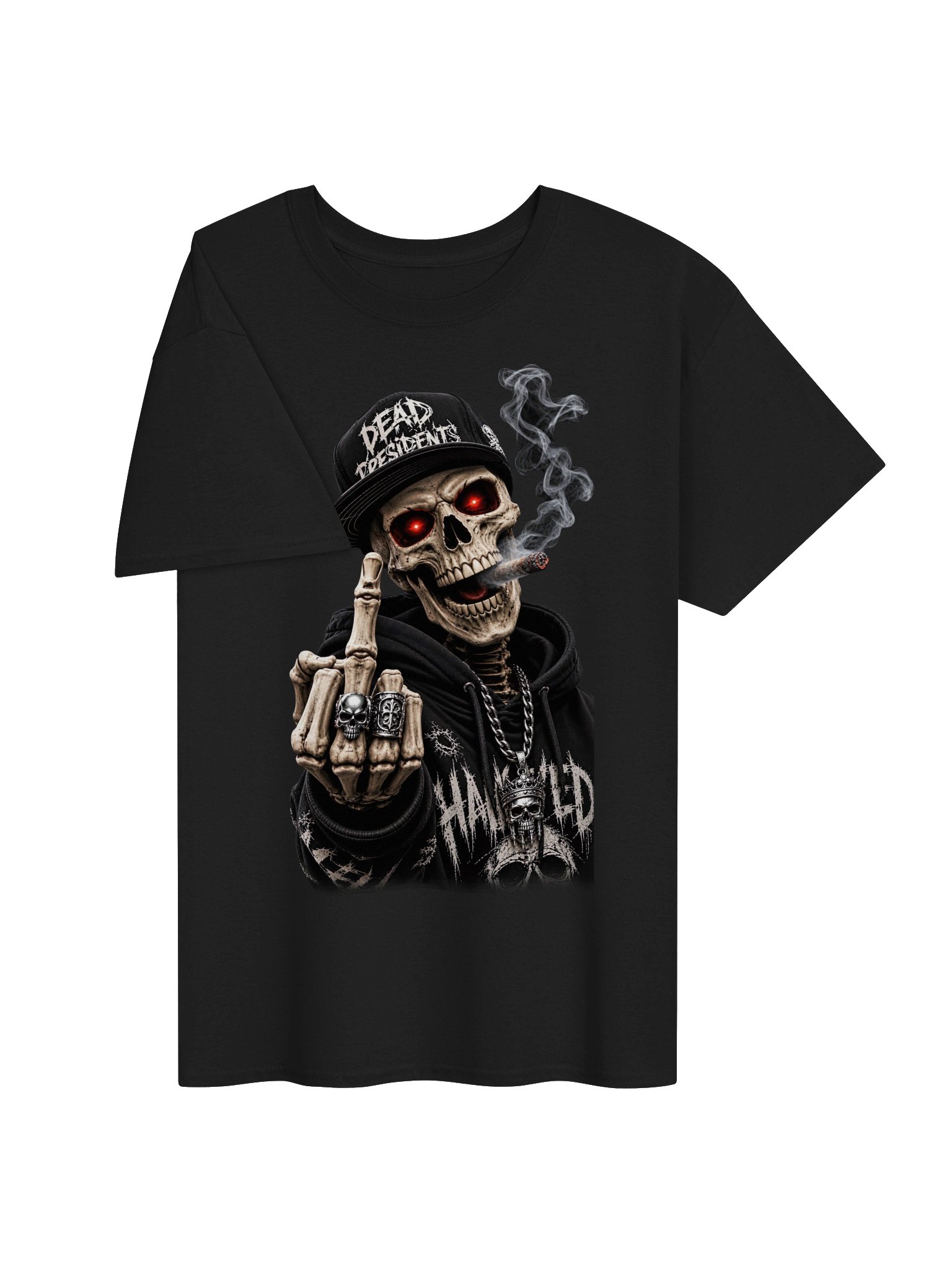 "Dead Presidents" Skeleton Graphic Heavyweight Tee product image (3)
