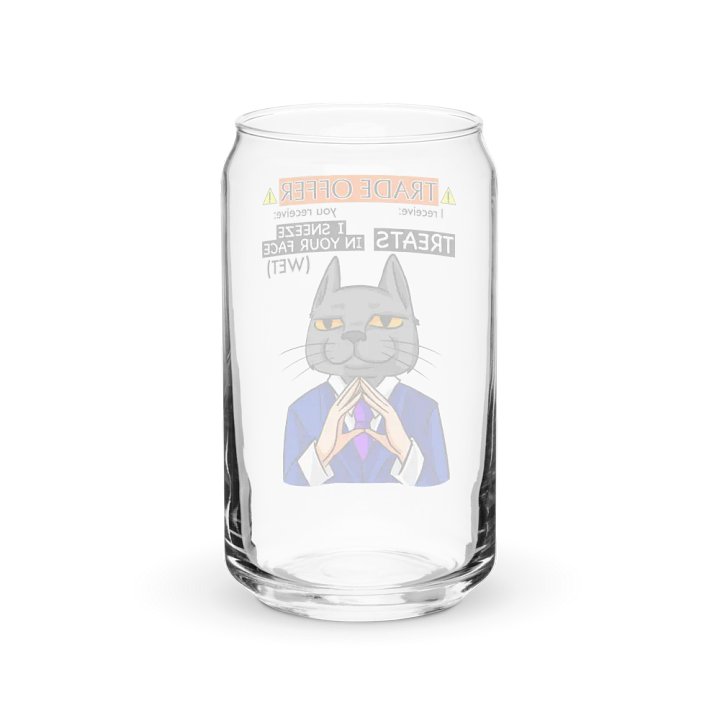 Trade Offer Human-Cat Meme Can-Shaped Glass product image (2)
