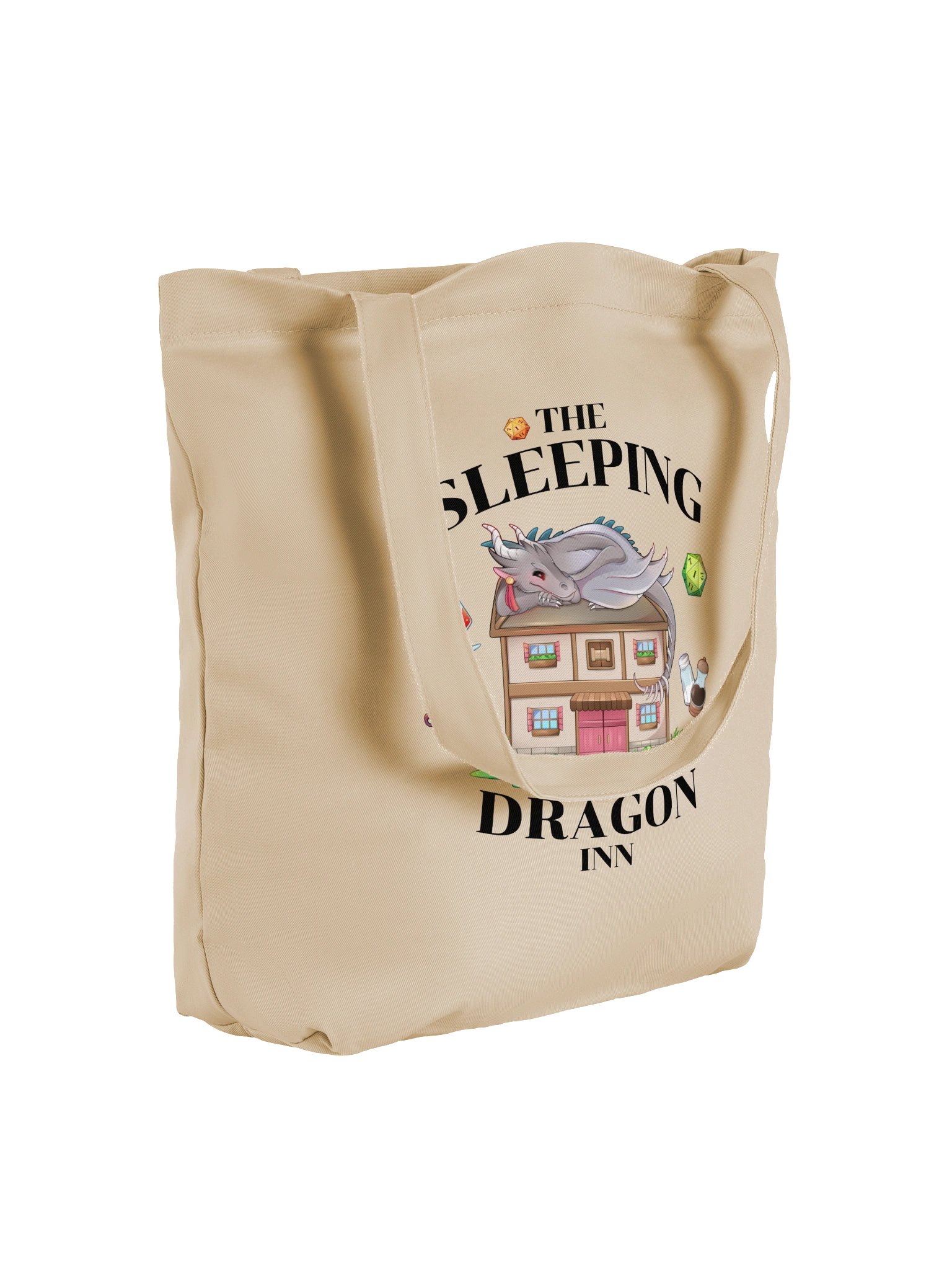 The Sleeping Inn Tote Bag [Black Font] product image (4)