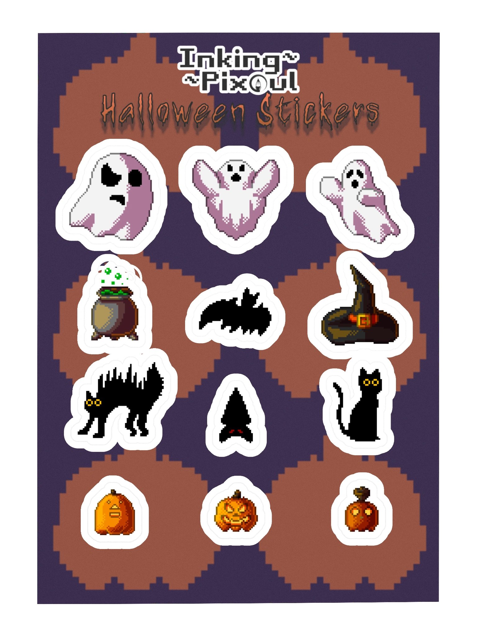 Pixel Halloween Stickers product image (3)