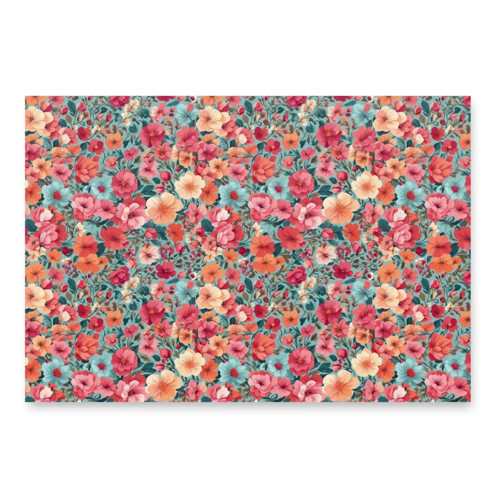 Vibrant Floral Fiesta Wrapping Paper Set product image (5)